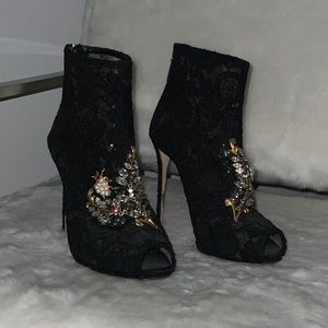 Dolce & Gabbana Lace Boots Very Rare
